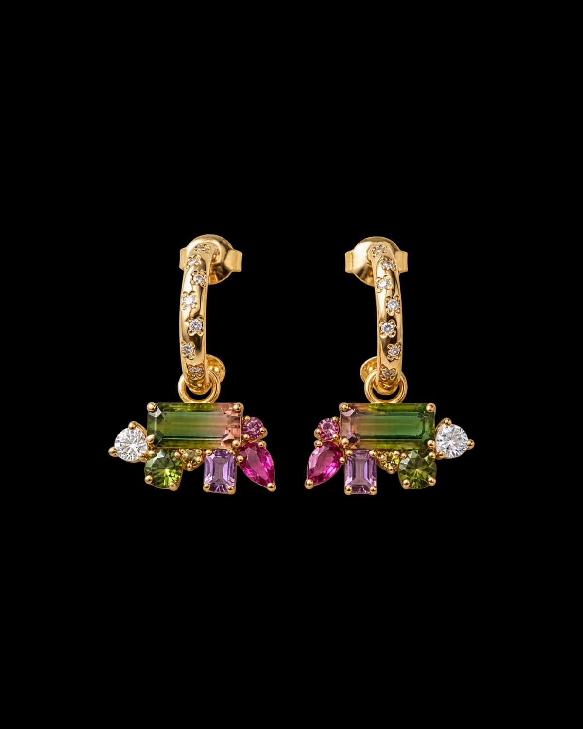 Forbidden Watermelon Tourmaline Earrings