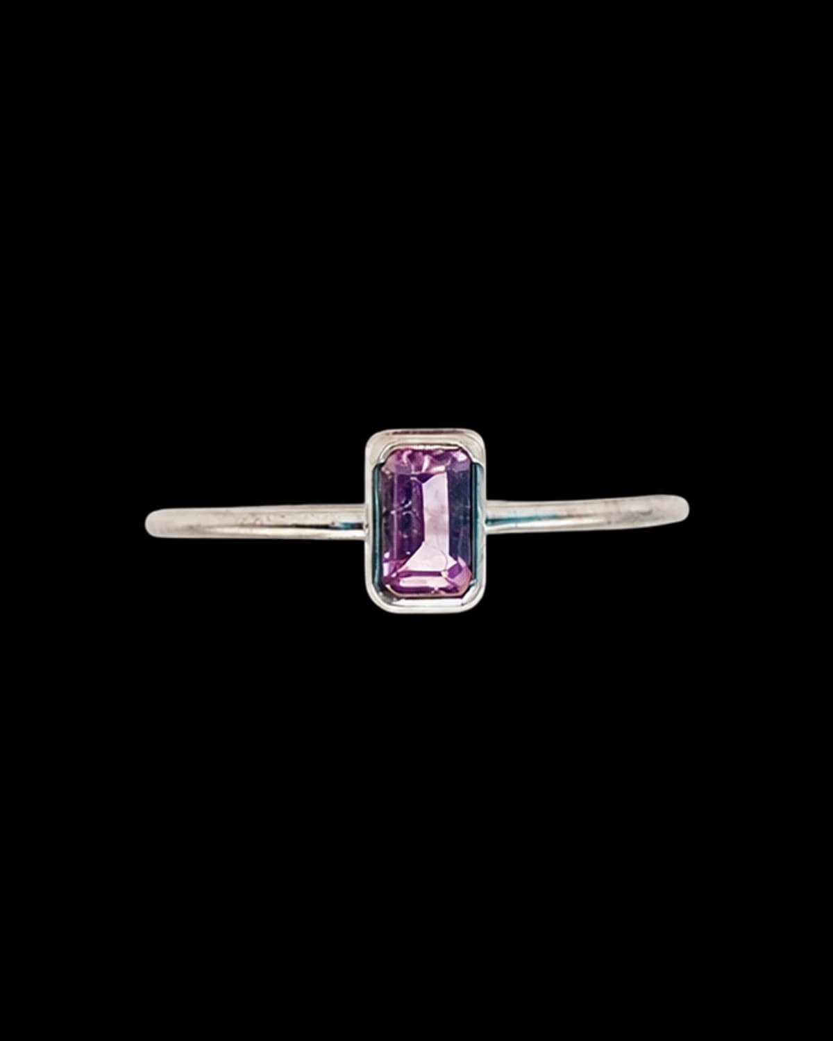Pink Sapphire Stacker Ring