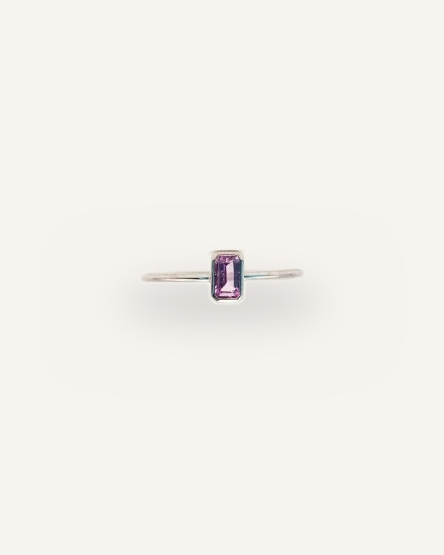 Pink Sapphire Stacker Ring