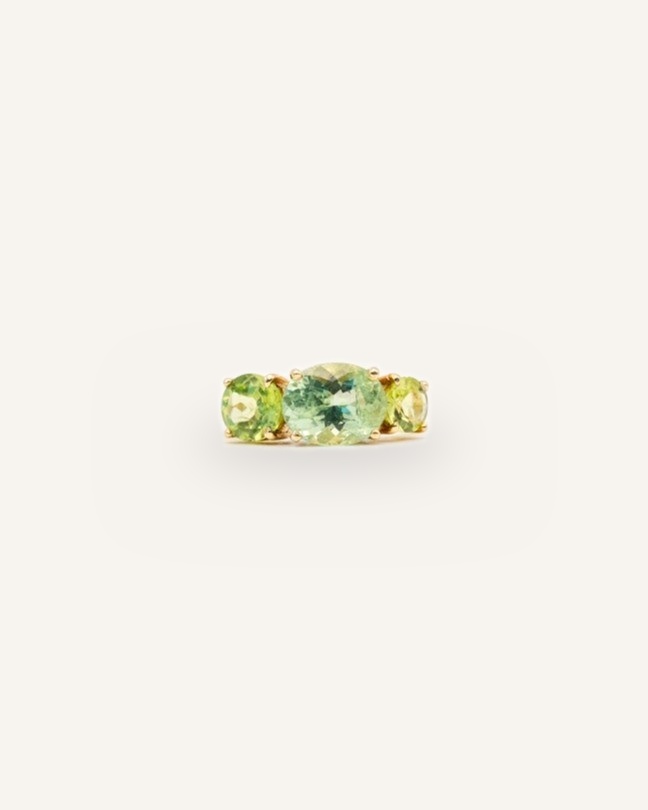 Mia Z Green Splice Ring